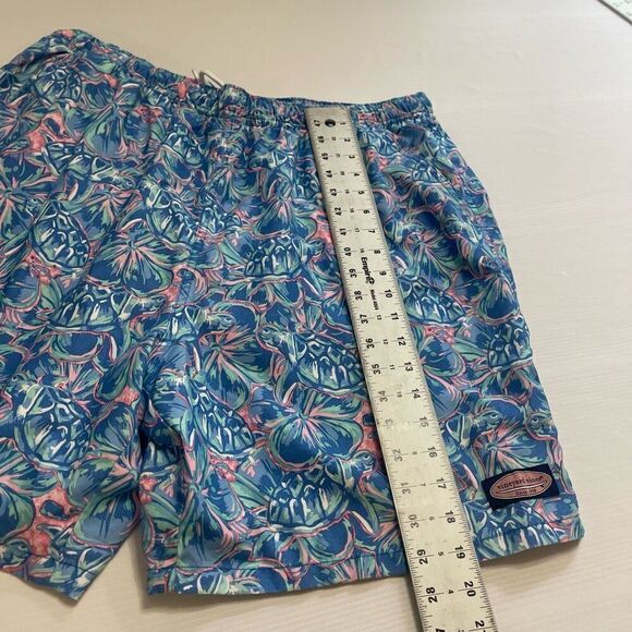 Vineyard Vines Blue Floral Turtle Swim Trunks Board Shorts Size XL - Picture 6 of 8